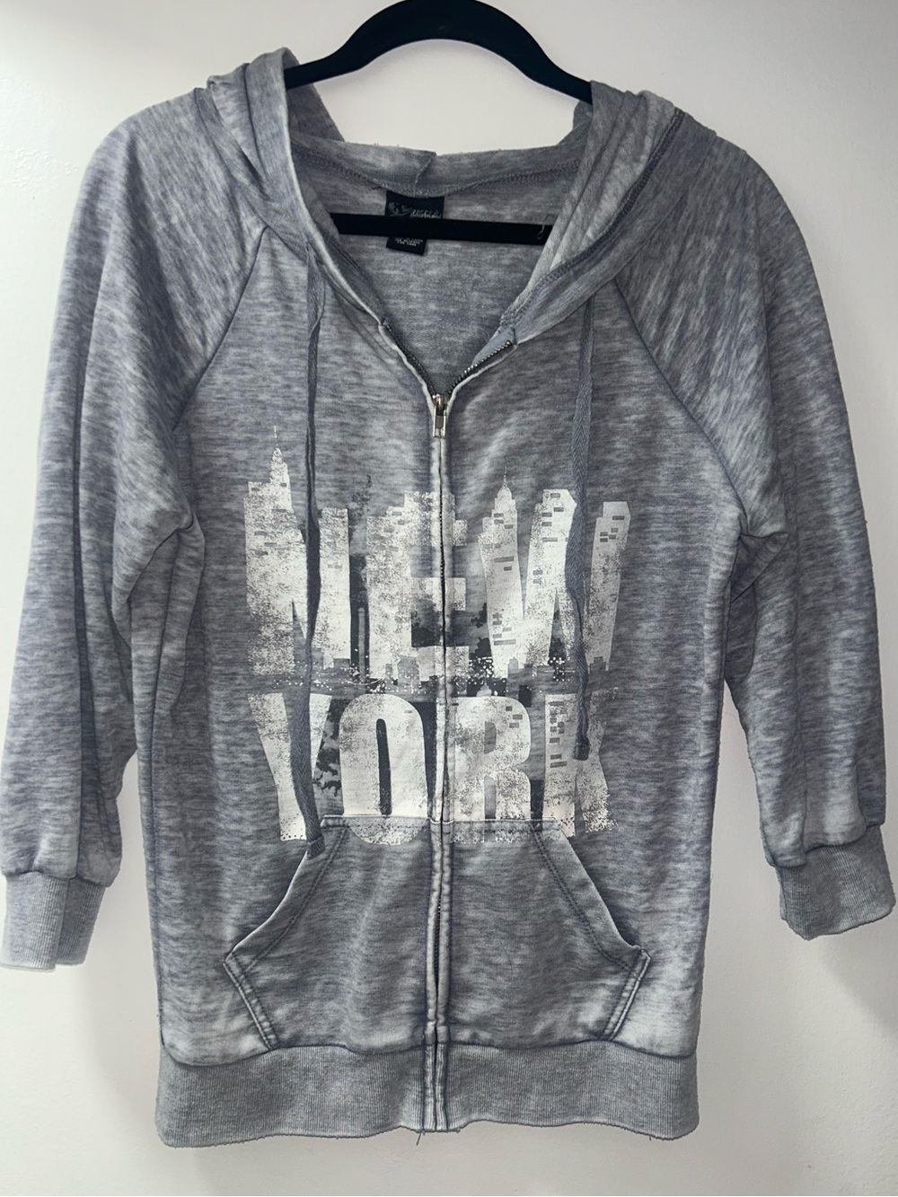 Daytrip Grey 'New York' Zip Hoodie